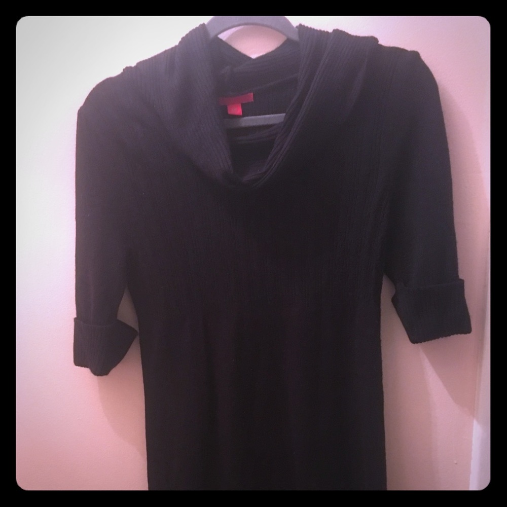 Black sweater dress